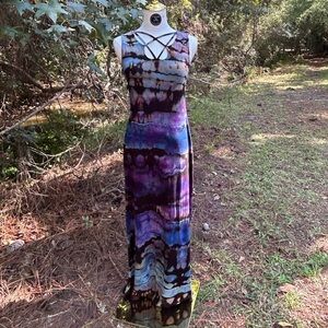 Elegant Multicolor Maxi Dress